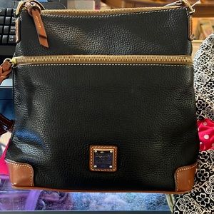 Like New Dooney & Burke Pebble Midnight Blue Crossbody Bag.